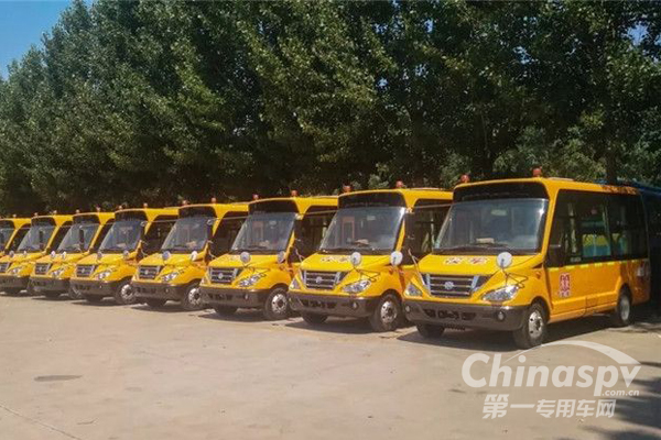 中通專用校車批量交付湖南客戶