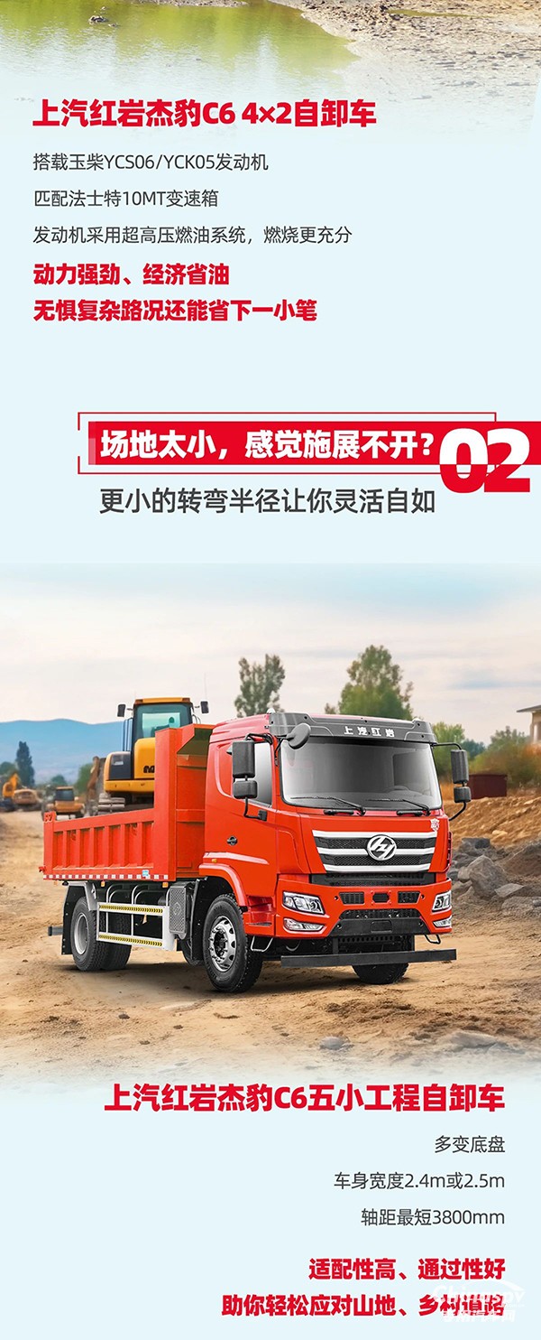 創(chuàng)富先鋒，紅巖杰豹C6自卸車助力卡友靈活多“盈”