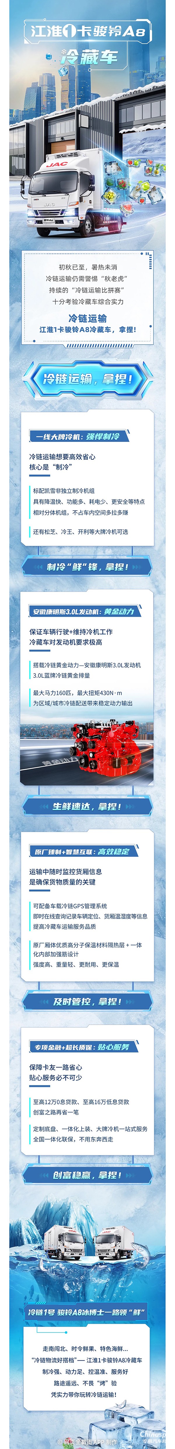 “冷鏈運輸，拿捏”！冷鏈1號·駿鈴A8冰博士一路領“鮮”