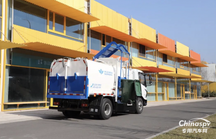 實力圈粉！五征環(huán)保科技純電餐廚垃圾車讓城市更宜居