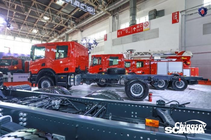 斯堪尼亞消防車底盤亮相第二十屆中國(guó)國(guó)際消防設(shè)備技術(shù)交流展覽會(huì)